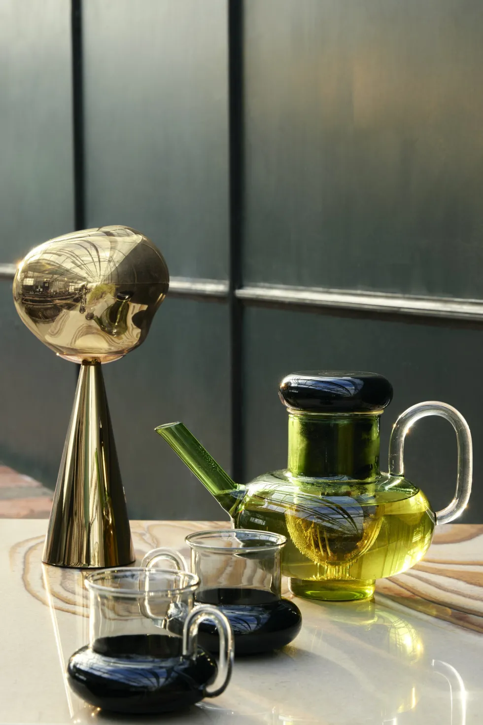 Lampe portable en abs doré 28cm Melt - Tom Dixon