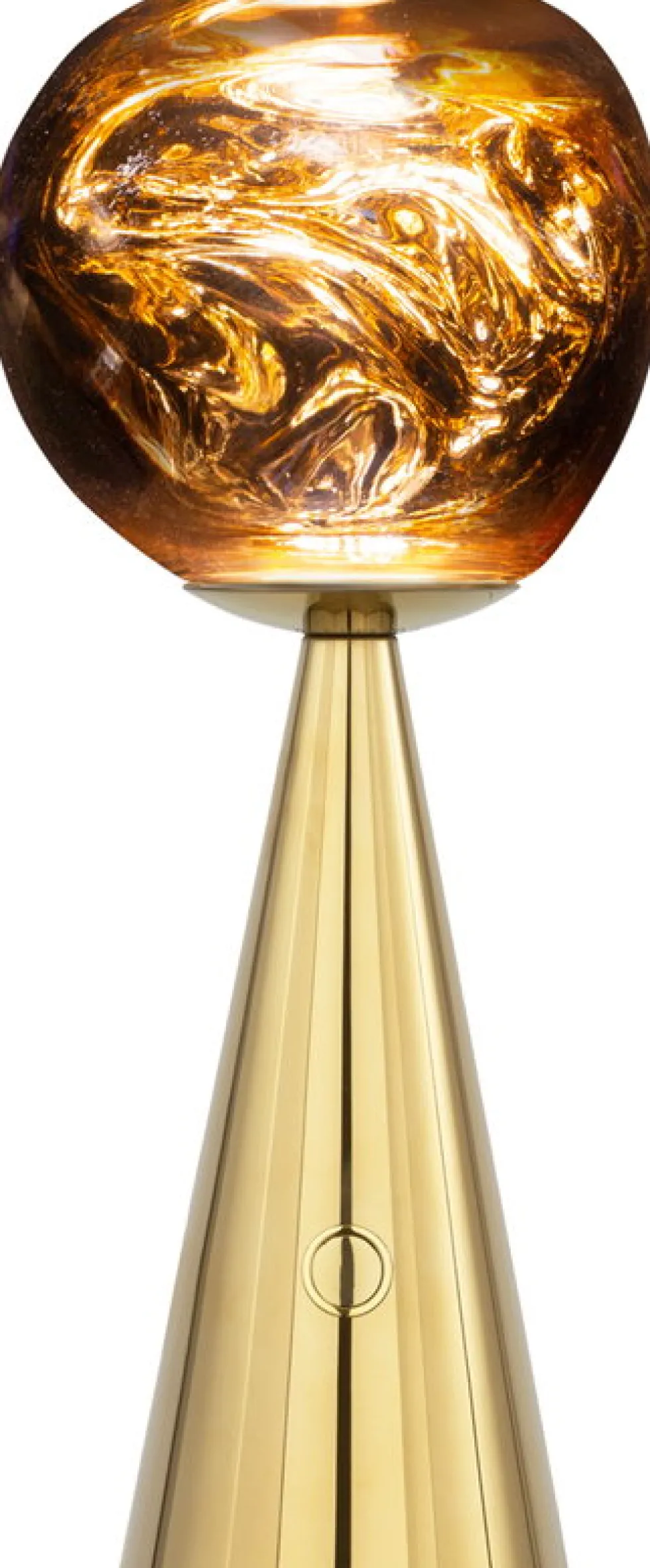 Lampe portable en abs doré 28cm Melt - Tom Dixon