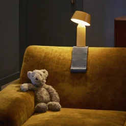 Lampe portable en acier grise 22,5 cm Bicoca - Marset