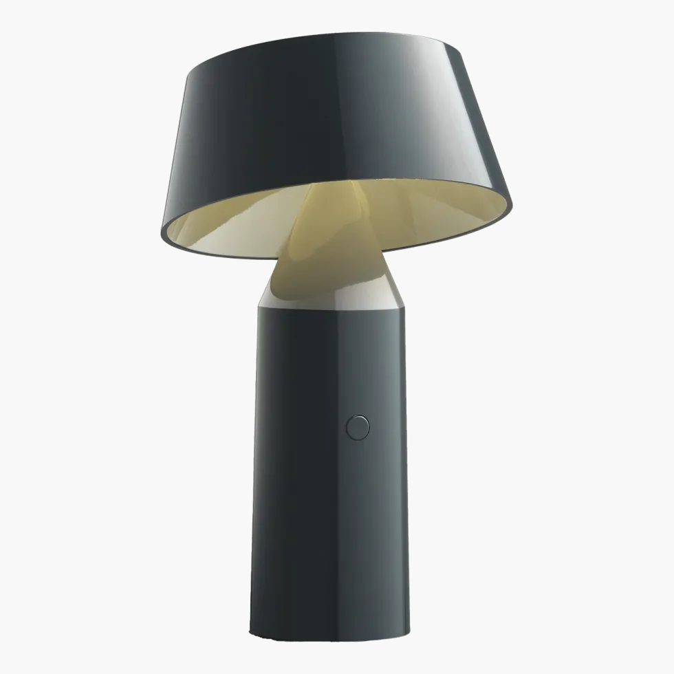Lampe portable en acier grise 22,5 cm Bicoca - Marset