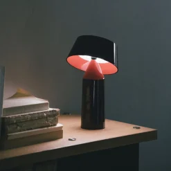 Lampe portable en acier grise 22,5 cm Bicoca - Marset