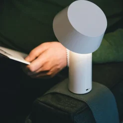 Lampe portable en acier jaune 22,5 cm Bicoca - Marset