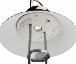 Lampe portable en acier poli rouge 19 x 30 cm Mousqueton - HAY