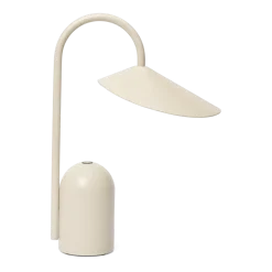 Lampe portable en aluminium blanc cachemire Arum - Ferm living