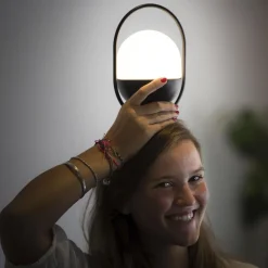 Lampe portable en bois noir Take Away - Faro Barcelona