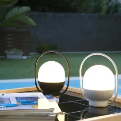 Lampe portable en bois noir Take Away - Faro Barcelona