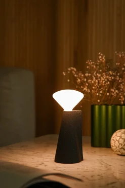 Lampe portable en granite noir 8x19 cm Mantle - Tala