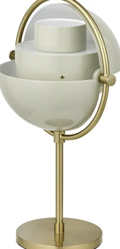 Lampe portable en laiton doré et métal gris pastel Multi-Lite - Gubi