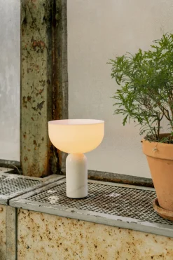 Lampe portable en marbre blanc 24 cm Kizu - New Works