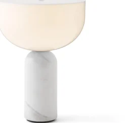 Lampe portable en marbre blanc 24 cm Kizu - New Works
