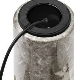 Lampe portable en marbre gris 24 cm Kizu - New Works