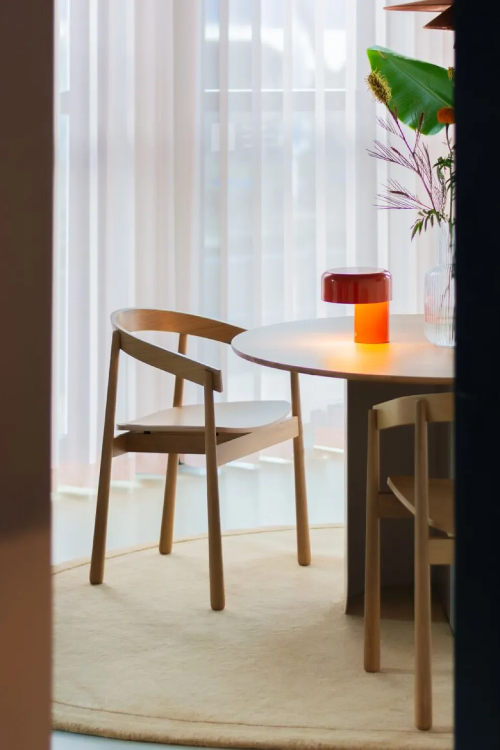 Lampe portable en métal rouge corail 20cm Scoop - Fest Amsterdam