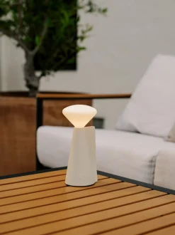 Lampe portable en pierre blanche 8x19 cm Mantle - Tala
