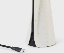 Lampe portable en pierre blanche 8x19 cm Mantle - Tala