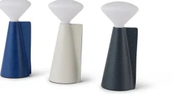 Lampe portable en pierre blanche 8x19 cm Mantle - Tala