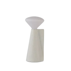 Lampe portable en pierre blanche 8x19 cm Mantle - Tala