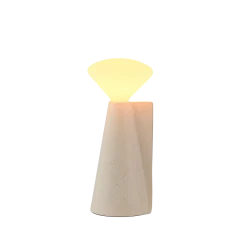 Lampe portable en pierre blanche 8x19 cm Mantle - Tala