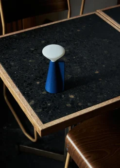 Lampe portable en pierre bleu cobalt 8x19 cm Mantle - Tala