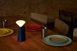 Lampe portable en pierre bleu cobalt 8x19 cm Mantle - Tala