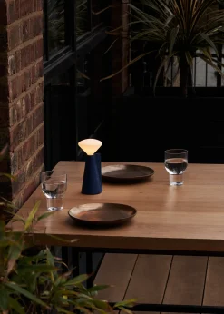 Lampe portable en pierre bleu cobalt 8x19 cm Mantle - Tala