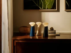 Lampe portable en pierre bleu cobalt 8x19 cm Mantle - Tala