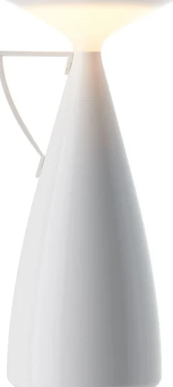 Lampe portable en thermoplastique recyclé blanc 11x24cm Camomille - Kartell
