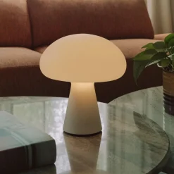 Lampe portable en verre dépoli 10x22x24cm Obello - Gubi