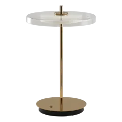 Lampe portable en verre et laiton poli 7,9x12cm Asteria - Umage