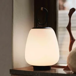 Lampe portable en verre noir 35 cm SC51 Lucca - &tradition