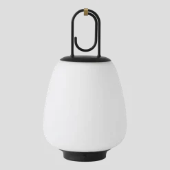 Lampe portable en verre noir 35 cm SC51 Lucca - &tradition