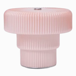 Lampe portable en verre peint rose 12x10,2cm Ripple - Ferm Living