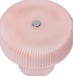 Lampe portable en verre peint rose 12x10,2cm Ripple - Ferm Living
