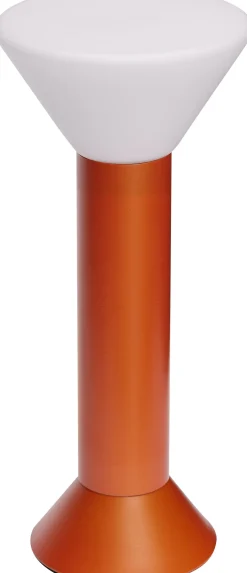 Lampe portative en métal orange 14x30cm - Hübsch