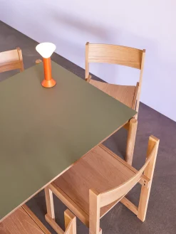 Lampe portative en métal orange 14x30cm - Hübsch