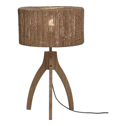 Lampe à poser en bambou naturel avec abat-jour naturel 30x40 cm Iguazu - Good & Mojo