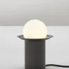 Lampe à poser en graphite satiné 16cm Janed - CVL Luminaires
