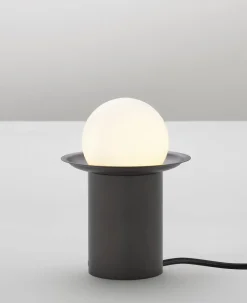 Lampe à poser en graphite satiné 16cm Janed - CVL Luminaires