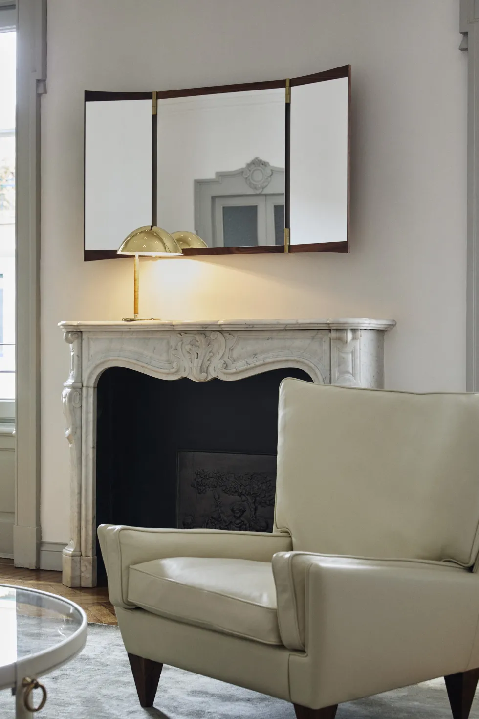 Lampe à poser en laiton poli 36,5 cm Modèle 9209 - Gubi