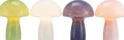 Lampe à poser en verre blanc champignon 18x23cm Jenny - Dyberg larsen