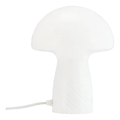 Lampe à poser en verre blanc champignon 18x23cm Jenny - Dyberg larsen