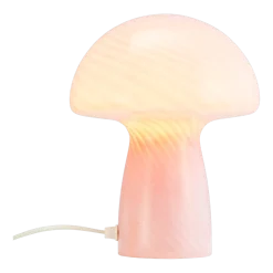 Lampe à poser en verre rose champignon 18x23cm Jenny - Dyberg larsen