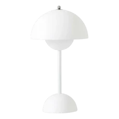 Lampe à poser sans fil blanc mat Flowerpot VP9 - &tradition