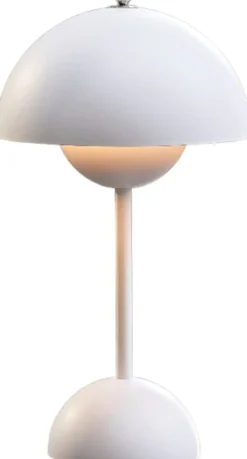 Lampe à poser sans fil blanc mat Flowerpot VP9 - &tradition