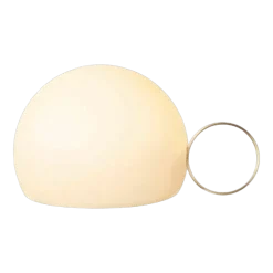 Lampe à poser sans fil dorée avec petit anneau Circ - Estiluz