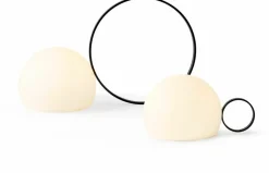 Lampe à poser sans fil noire avec grand anneau Circ - Estiluz