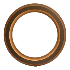 Lampe ronde en acier bronze foncé 50cm Zepto - Le deun