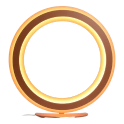 Lampe ronde en acier cuivre mat 50cm Zepto - Le deun