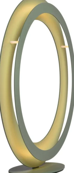 Lampe ronde en acier vert 50cm Zepto - Le deun