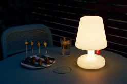 Lampe sans fil blanche 16x25cm Edison The Petit - Fatboy