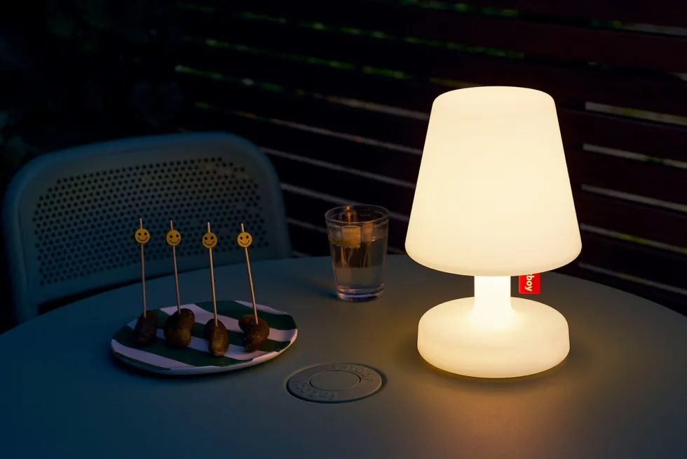 Lampe sans fil blanche 16x25cm Edison The Petit - Fatboy